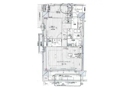 ネバーランド姫路駅前(2SDK/14階)の間取り写真