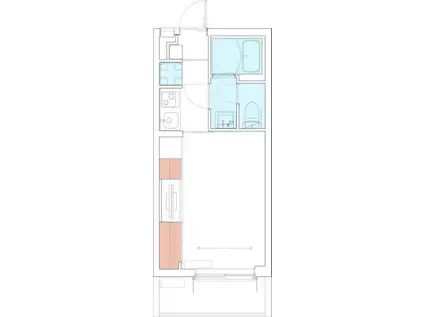 リブリ・プランドール大宮(1K/1階)の間取り写真