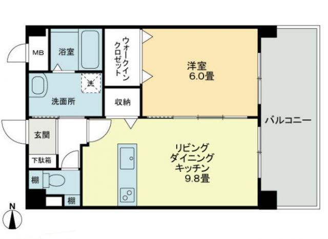 エストレーラ(1LDK/2階)の間取り写真