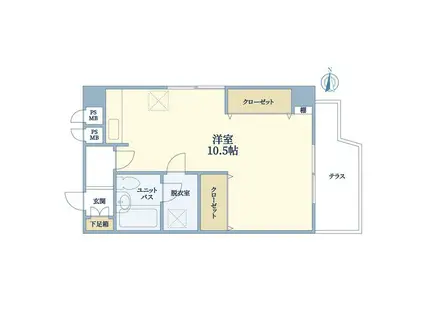 ポポラ3613(2LDK/2階)の間取り写真