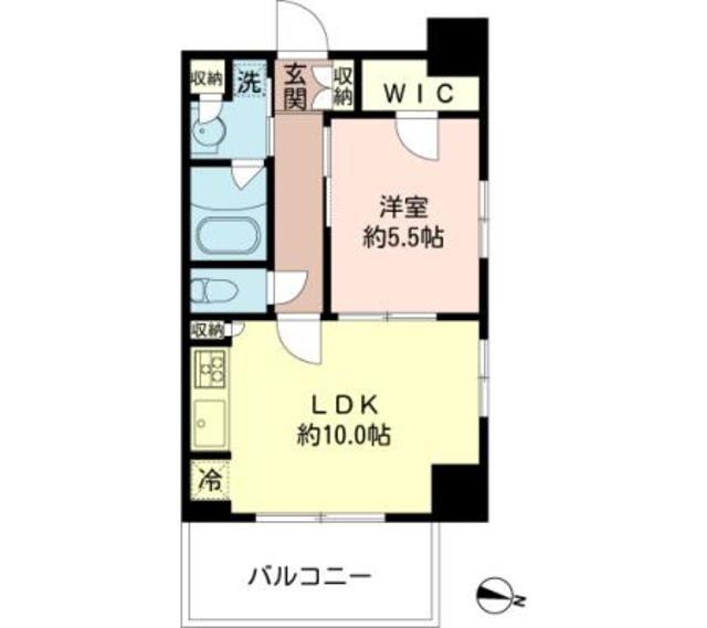 MFPRコート木場公園(1DK/4階)の間取り写真