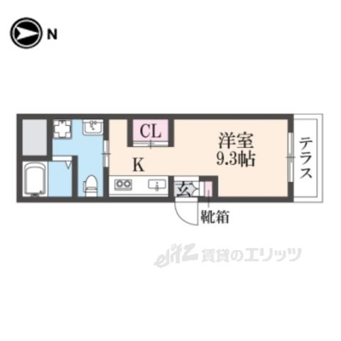 CHOUCHOUMAKINOHONMAC(ワンルーム/1階)の間取り写真
