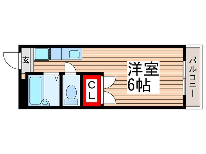 ニコーホームビル新柴又(ワンルーム/3階)の間取り写真