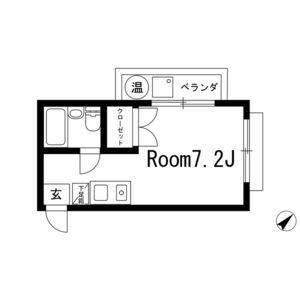 スカイヒルズ名東(ワンルーム/4階)の間取り写真