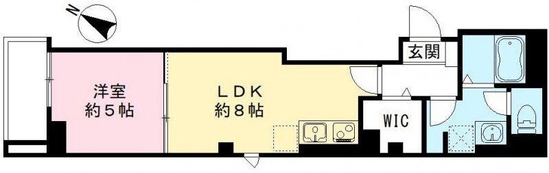 ラ フレーズ(1LDK/4階)の間取り写真