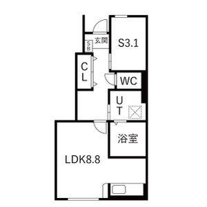J.BREATH(1SK/1階)の間取り写真