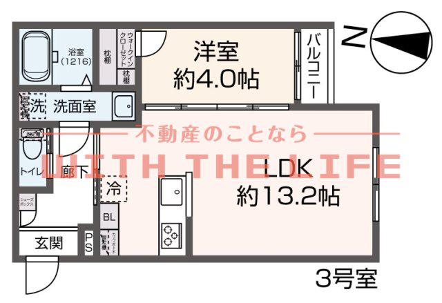 ココ・ルーク(1LDK/1階)の間取り写真
