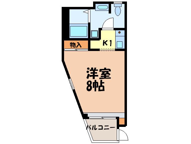 KITAFLAT(1K/1階)の間取り写真