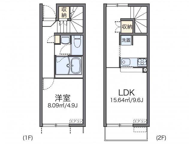 レオネクスト大久手I(1LDK/1階)の間取り写真