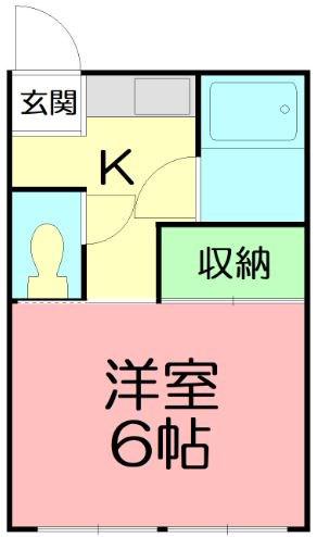 GRAN VERDY(1K/2階)の間取り写真