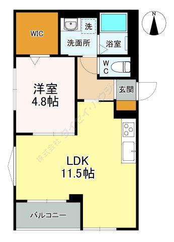 アーバニティテラス(1LDK/1階)の間取り写真