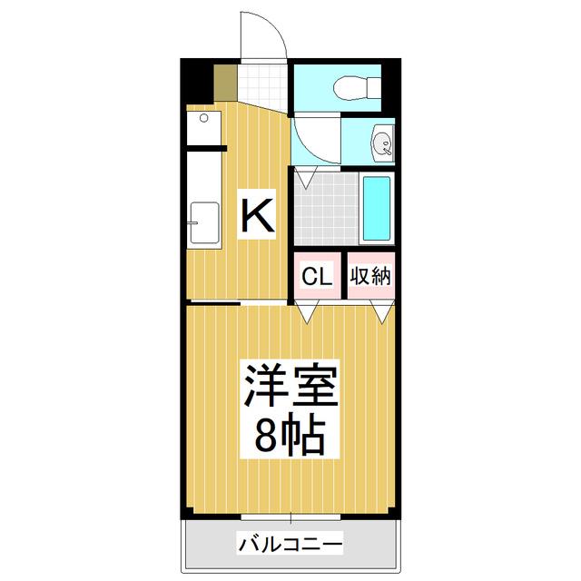 BELL MAISON(1K/2階)の間取り写真
