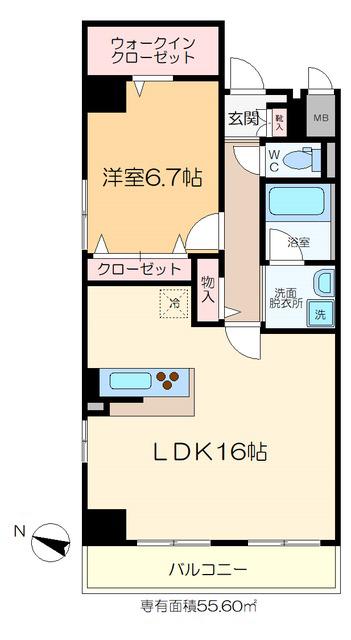 K・VILLAGE(1LDK/3階)の間取り写真