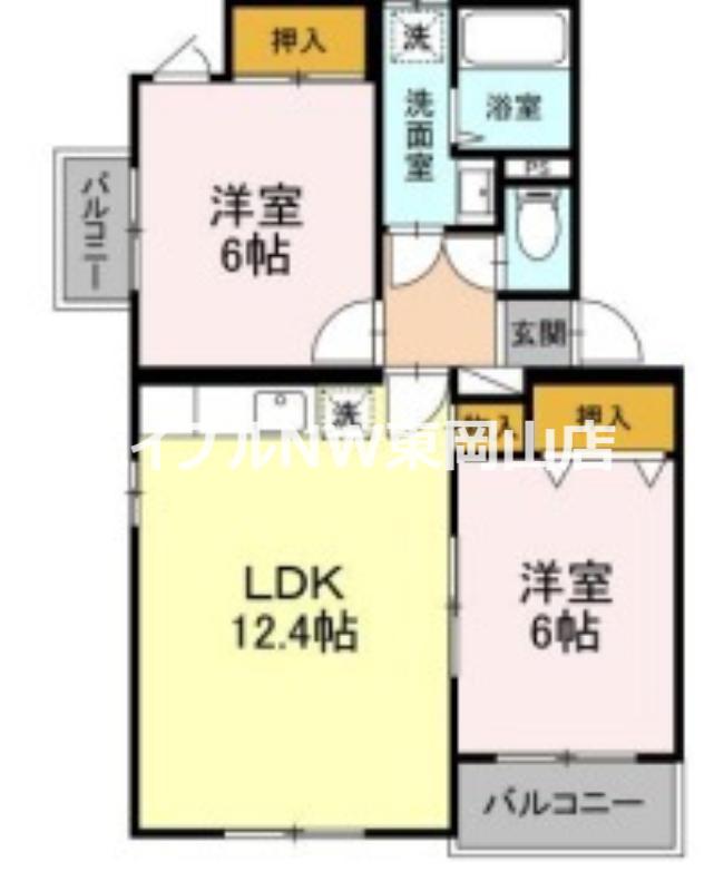 ピュアステージIII(2LDK/3階)の間取り写真