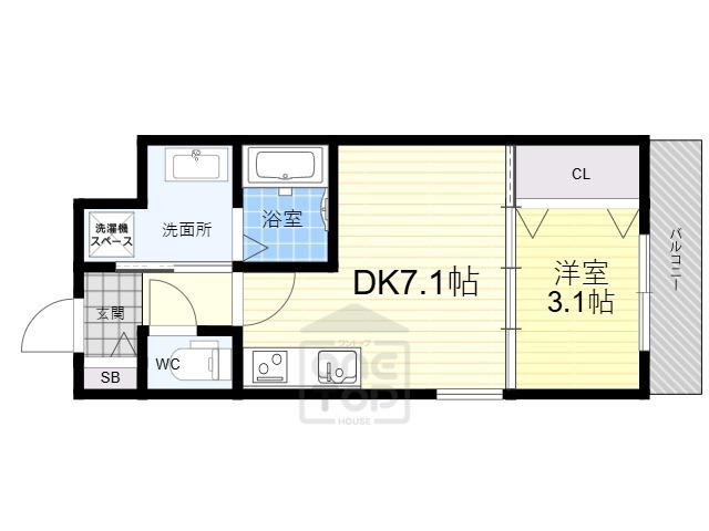 TOM-SOYA(1DK/1階)の間取り写真