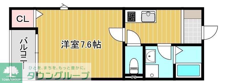 VILLA AVENIR(1K/3階)の間取り写真