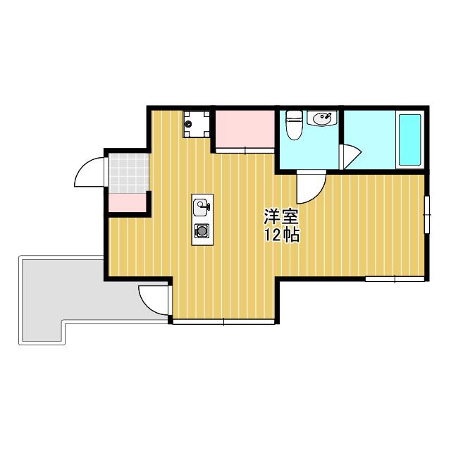 M-FLAT(ワンルーム/4階)の間取り写真