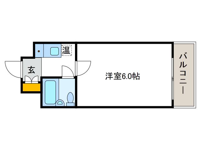 サンパレス大正(1K/7階)の間取り写真