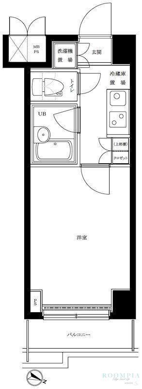 ルーブル西馬込参番館(1K/3階)の間取り写真