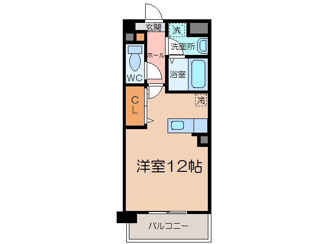 コーキ夢咲(ワンルーム/1階)の間取り写真