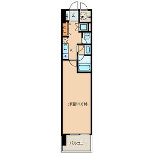CASAプラスアルファ名駅南(1K/3階)の間取り写真