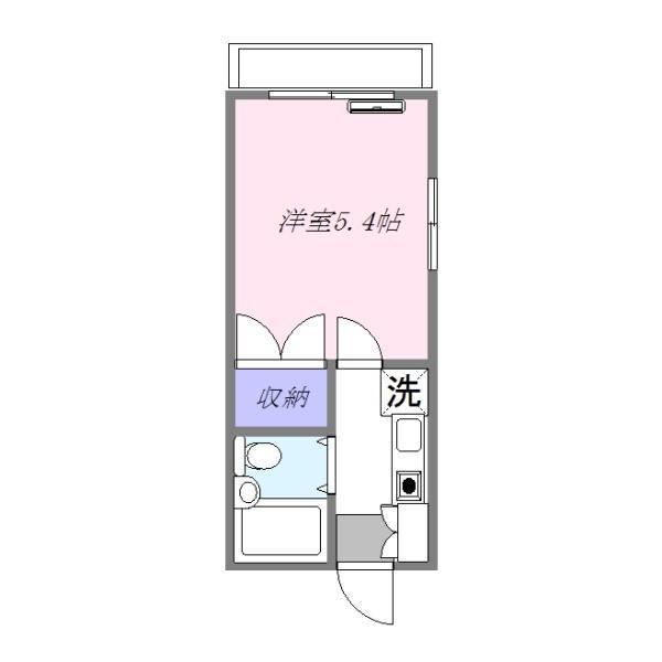 クレスト羽田(1K/3階)の間取り写真