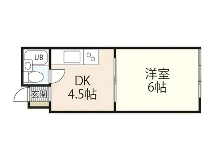 第2正信ビル(1DK/3階)の間取り写真