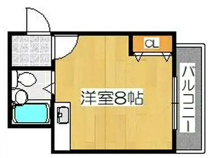 OBCマンション(ワンルーム/2階)の間取り写真