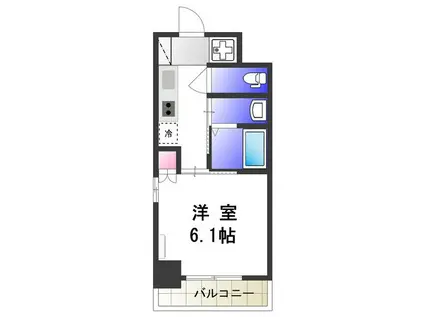 MAXIV大阪堺(1K/8階)の間取り写真