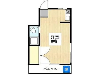 代田ハウス(ワンルーム/2階)の間取り写真