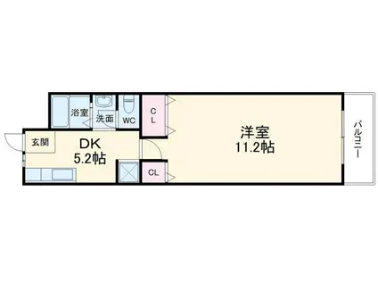 冨士メイトマンション(1DK/4階)の間取り写真