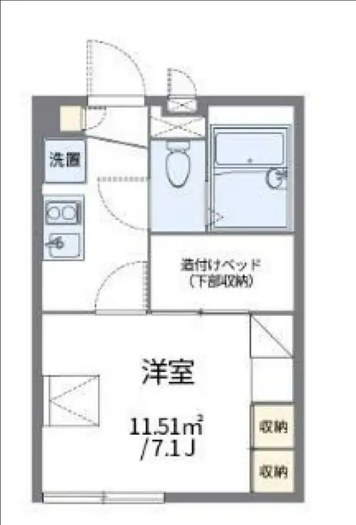 レオパレスリバーサイド コート 2階階 間取り