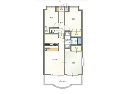 ライオンズマンション倉敷日ノ出町.I(3LDK/3階)の間取り写真