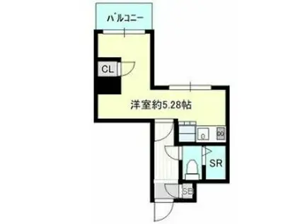 プレアール姫路龍野町(ワンルーム/3階)の間取り写真