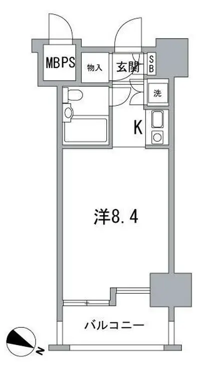 ルネ御苑プラザ 10階階 間取り