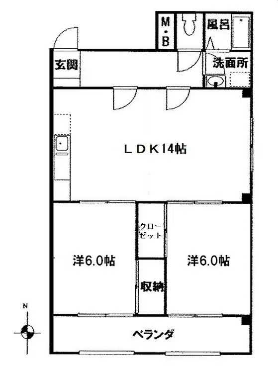 門倉第2ビル 5階階 間取り
