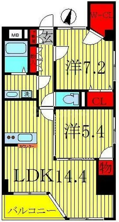 Murray Hill 5階階 間取り