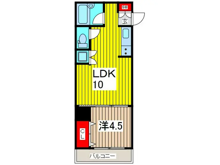 戸田公園ステイタス 1階階 間取り