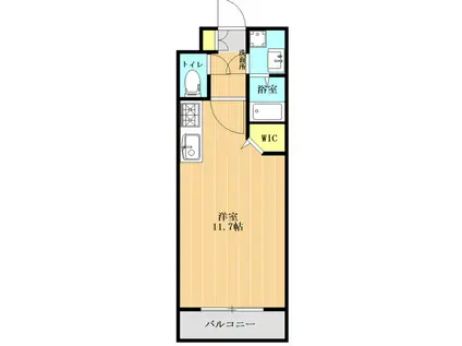 レオ リヤンド(ワンルーム/3階)の間取り写真