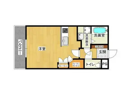 グラン・エスポワル(ワンルーム/3階)の間取り写真