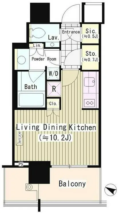 THE ROPPONGI TOKYO CLUB RESIDENCE 12階階 間取り