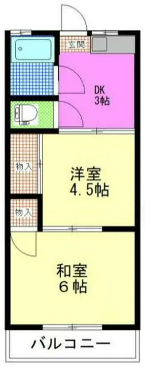 和田コーポ 1階階 間取り