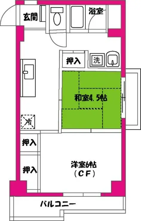 ドムール北浦和 2階階 間取り