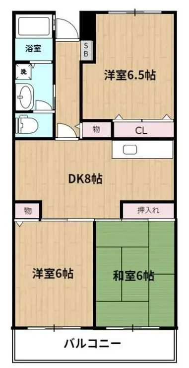 サンモール山崎 3階階 間取り
