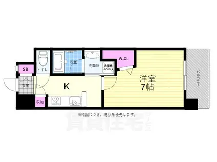 ステイサム舟入中町(1K/10階)の間取り写真