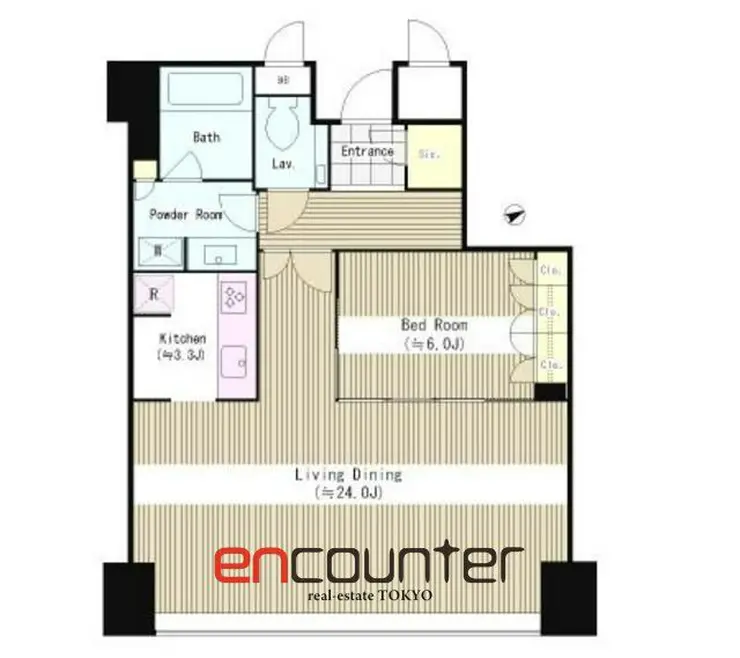 セントラルパークタワーラ・トゥール新宿 30階階 間取り