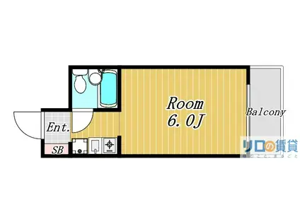 グリーンハイツII(1K/3階)の間取り写真