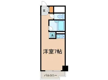 ヴェルテスIKEMOTO(ワンルーム/2階)の間取り写真