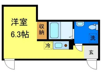  新小岩1丁目マンション(ワンルーム/1階)の間取り写真