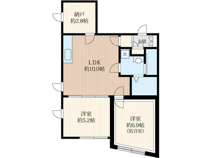 ラシクラス中板橋(2SLDK/1階)の間取り写真